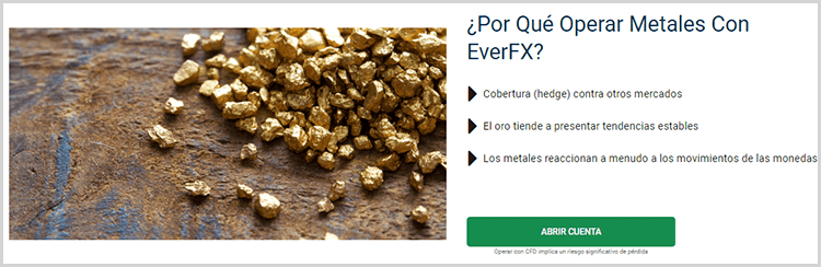 Puedes operar metales con EverFX