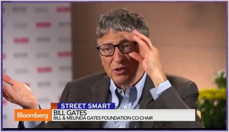 Video manipulado de la estafa en el que sale Bill Gates hablando sobre invertir en Bitcoin