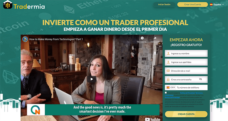 plataforma de trading Tradermia